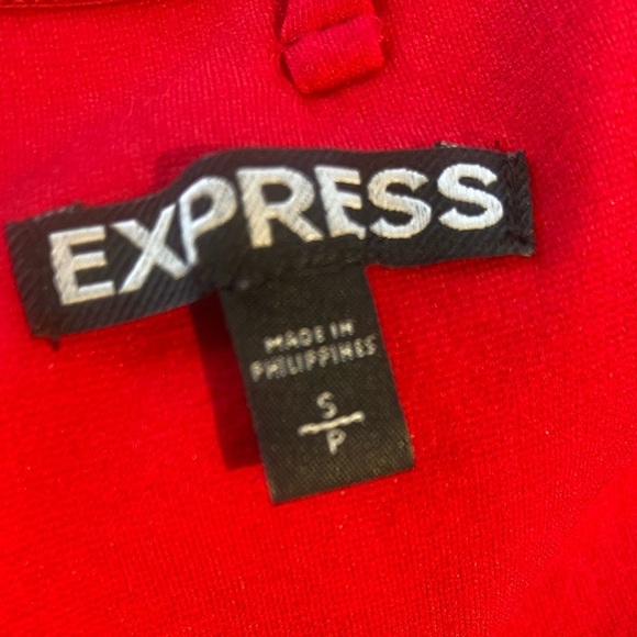 Express Strapless Red Dress Jersey cotton material- Size Small - Picture 5 of 8